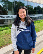 Load image into Gallery viewer, UofT Rotman Commerce Diagonal Twin Hoodie