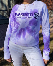 Western Crest Tie-Dye Crewneck